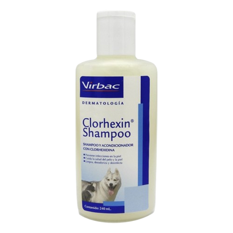Champú Dermatologico con Clorhexidina Virbac 240ml