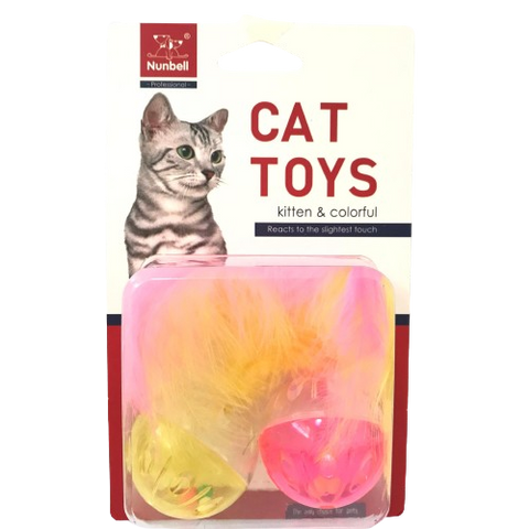 Set de pelotas para gatos