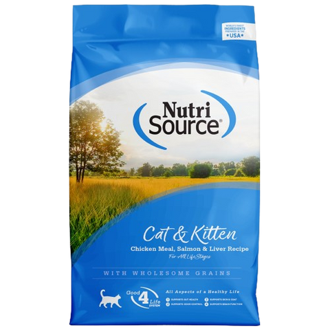 Nutri Source Cat & Kitten pollo, salmon e higado 3kg