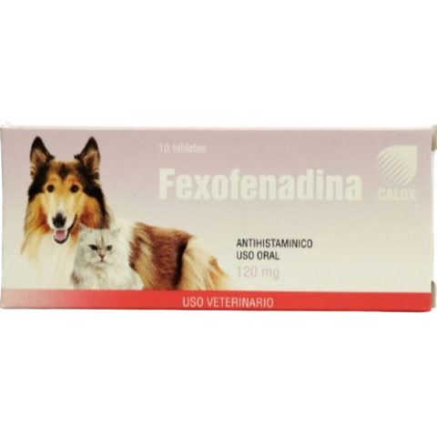 Fexofenadina calox 10 tabletas de 120mg