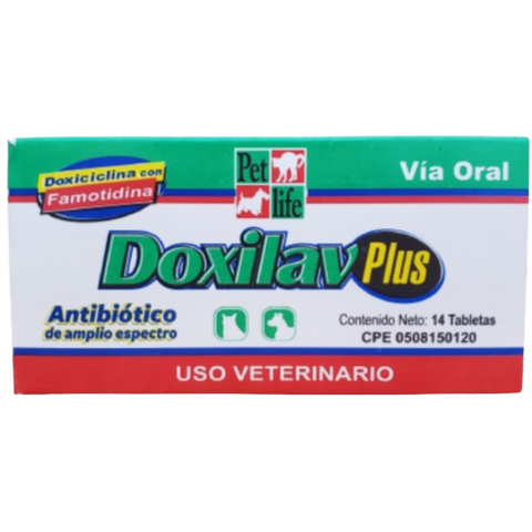 Doxilav Plus PetLife 14 tabletas de 100mg