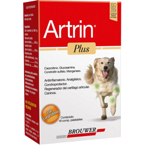 Artrin Plus Brouwer 18 tabletas de 200 mg