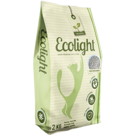 Lecho sanitario para gatos Ecolight premium 2 Kg