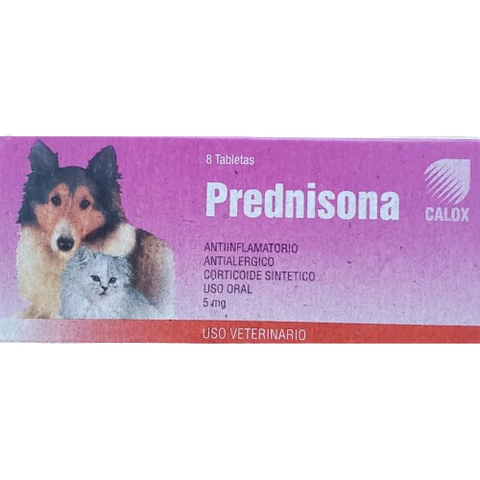 Prednisona Calox 8 Tabletas de 5mg