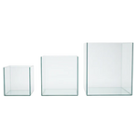 Acuario de vidrio tipo cubo