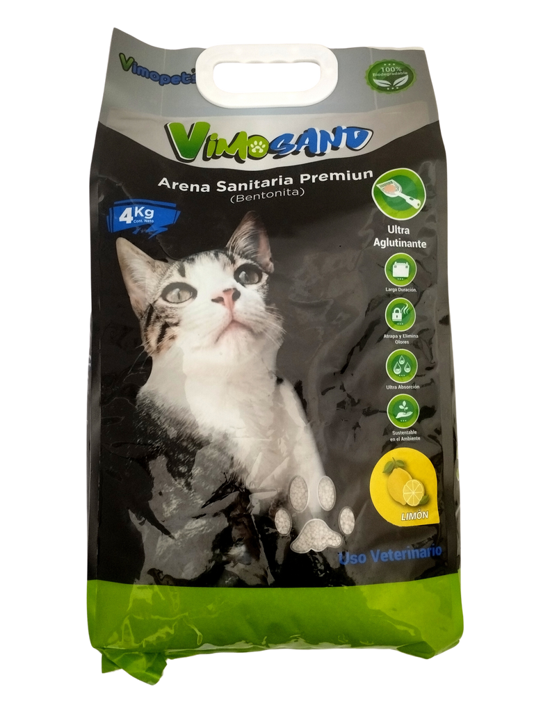 Arena para Gatos VimoSand 4 Kg – Natur Acuarios y Mascotas