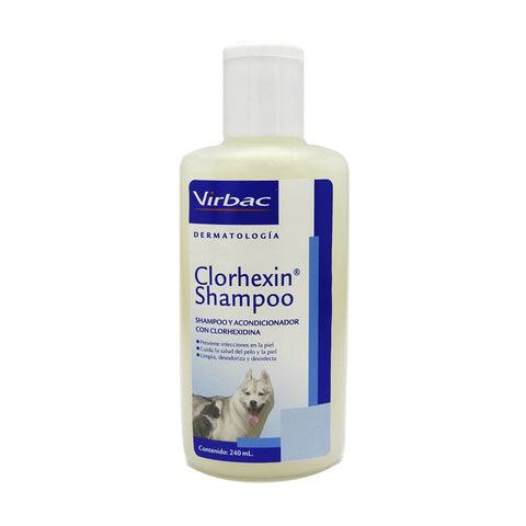 Champú Dermatologico con Clorhexidina Virbac 240ml